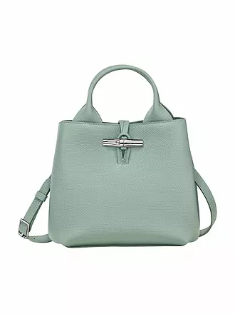 LONGCHAMP | Le Roseau Handle Bag Small, Celadon | 